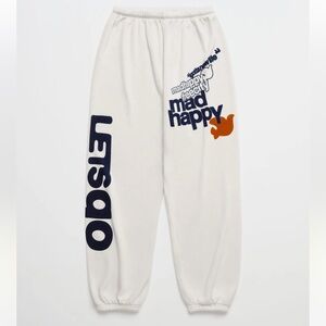 Madhappy FREECITY IGOTTANEWLIFE Sweatpant Size Medium Laundry White NWT